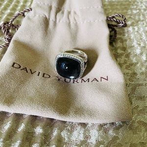 SOLD David Yurman Albion 17mm Black Orchid Ring with Diamonds-Size 7
